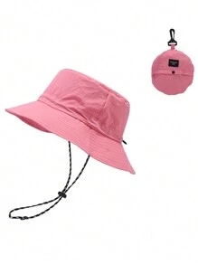 FADZOYLE 1pc Waterproof Solid Adjustable Casual Bucket Hat For Outdoor Travel, Quick-Dry Cap Foldable Beach Fishing Hiking Safari Sun Hats For Women And Men Winter - Multicolor - View 24
