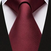 1 corbata de seda clásica para hombres con rayas estrechas 3.15 pulgadas (8 cm), adecuada para negocios formales, reuniones, bodas y otras ocasiones. Excelente regalo para hombre casual. - Multicolor - Ver 4