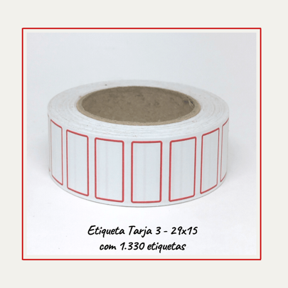 Etiquetas Adesivas Para Preço Tarja 3 29x15 - 1330 unidades