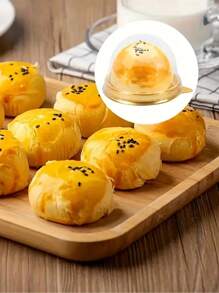 10入組,可愛加厚透明圓蓋便攜式烘焙盒,小蛋糕包裝盒,附透明圓頂蓋,迷你甜點蛋糕盒,透明杯餐點烘焙包裝盒,婚禮派對禮品,聖誕情人節禮物,糖果巧克力盒裝用品 - 彩色 - 查看 5