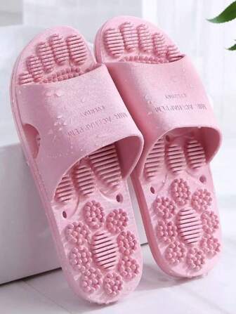 Women's Fashionable Home Slippers With Massage, Comfortable, Non-Slip, Simple, And Lightweight Design