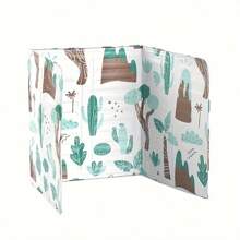 1pc Kitchen Heat-Resistant Oil Splash Guard For Gas Cooker Stove, Aluminum Foil Oil Splatter Guard For Frying Cooking, Water & Oil Proof Sink Splash Guard Board - Green - View 1