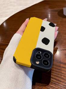 WeiMi 1pc Soft Silicone Anti-Fall Phone Case With Cow Print Design Compatible With IPhone And Samsung 15/15 Plus/15 Pro/15 Pro Max - Multicolor - View 4