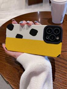 WeiMi 1pc Soft Silicone Anti-Fall Phone Case With Cow Print Design Compatible With IPhone And Samsung 15/15 Plus/15 Pro/15 Pro Max - Multicolor - View 3