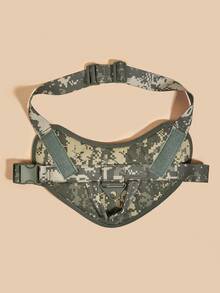 1入組尼龍可調節防水狗狗胸帶，經典防爆設計，適用於中大型犬，適合戶外活動和訓練，寵物用品