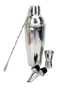 Kit Bartender Completo, Incluye Filtro y Utensilios de Cocina, Kit Coctelero de Acero Inoxidable, Mejora Tus Habilidades de Coctelería y Sorprende como Bartender Profesional - Plateado - Ver 8