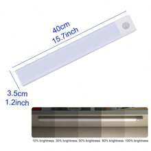 Ultra-Thin Led Motion Sensor Light Strip With Magnet And Adhesive Tape For Wardrobes, Cabinets, Wine Cabinets, Etc. - White - View 8