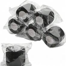 24 件黑色 5*450 公分一次性黏性紋身握把膠帶包覆彈性繃帶捲適用於紋身機握把管配件 - 黑色 - 查看 3