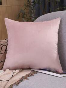 Miater 1 Pieza Funda De Almohada De Terciopelo De Color Sólido - Rosa - Ver 5