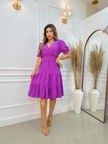 Women Dresses - 紫色 - 查看 3