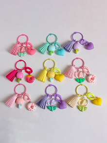 1 Miếng Phấn màu Nhựa Hoa uất kim hương Móc chìa khóa Với Macaron Màu sắc Dành cho Cô gái , Dễ thương Ví Đồ treo Và Tốt nghiệp Món quà , Thích hợp Đối với Bạn thân nhất , Bạn học Và Sinh viên - Nhiều màu - Xem 9