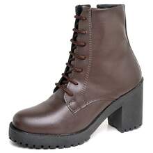 Women Ankle Boots & Booties - Cà phê nâu - Xem 3