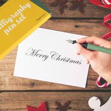 1 Set Calligraphy Pen Kit - 3 Different Nib Sizes And 18 Various Ink Cartridges Set, For Calligraphy Practice, Writing, Letter Writing, Signing - Complete Easy-To-Learn Set For Beginners Back To School