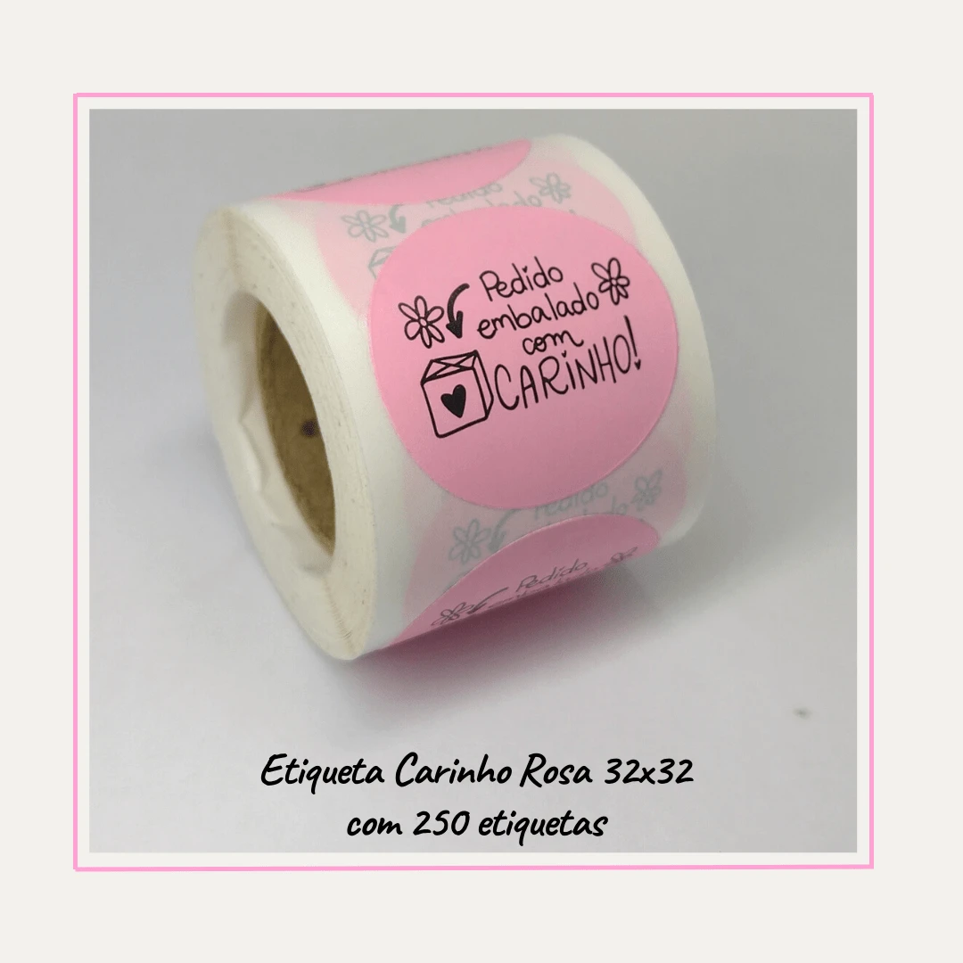 Label Stickers - Baby Pink - View 1