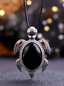 1 件天然石材吊墜可愛海龜治癒水晶時尚吊墜項鍊,diy 裝飾珠寶房間裝飾吊墜節日派對派對珠寶禮品 - 項鍊 - 查看 9