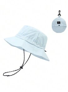FADZOYLE 1pc Waterproof Solid Adjustable Casual Bucket Hat For Outdoor Travel, Quick-Dry Cap Foldable Beach Fishing Hiking Safari Sun Hats For Women And Men Winter - Multicolor - View 20