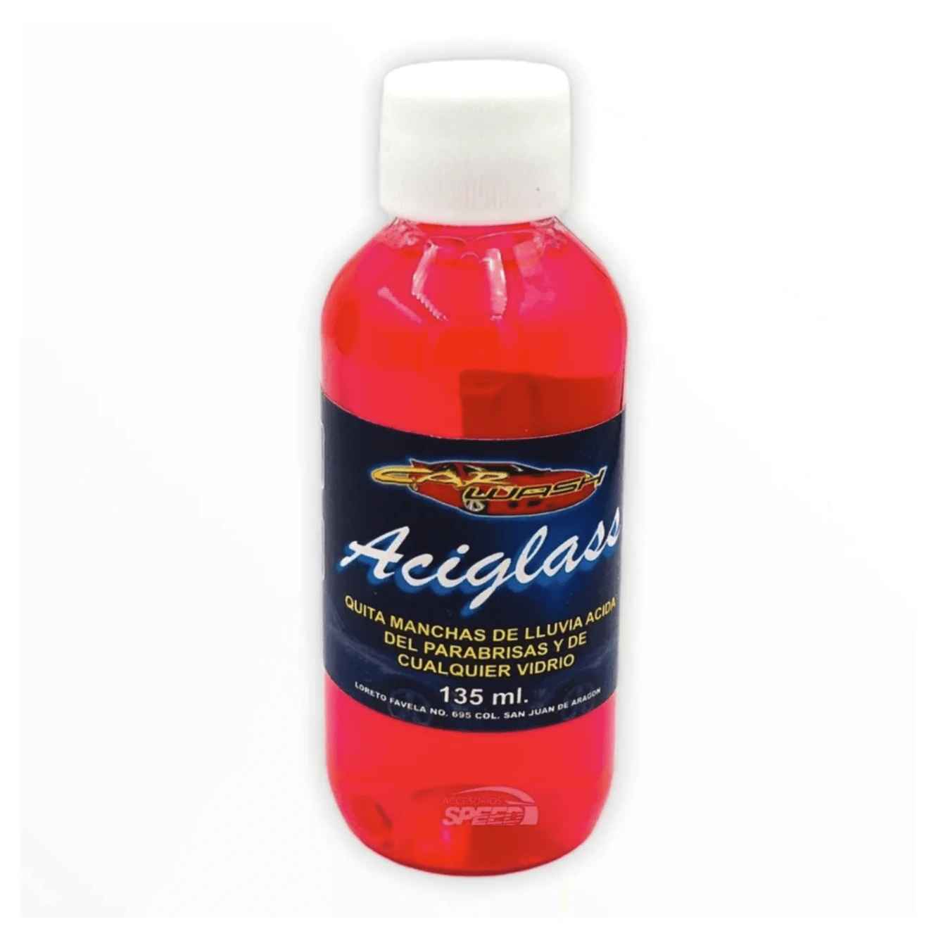 Quitamanchas Lluvia Acida Parabrisas Aciglass 135 Ml - Rojo - Ver 1