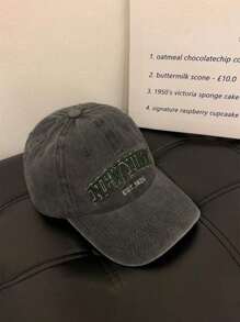 1pc Unisex Embroidered NEW YORK Washed Baseball Cap, Outdoor Sun Protection Adjustable Casual Baseball Cap - Army Green - View 20