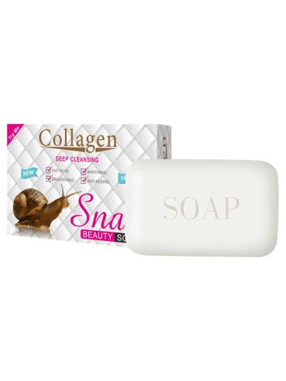 Genesis MX-Jabón Facial Colágeno y Baba de Caracol Aclarante/Reduce Arrugas