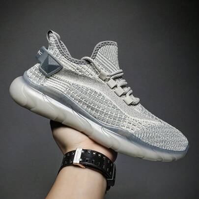 New 2025 Men's Breathable Mesh Soft Bottom Sneakers, Comfortable & Lightweight Casual Running Shoes For Summer