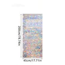 100/200/300公分半透明全息防紫外線靜電貼窗戶膜,可切割裝飾性乙烯基膠玻璃貼紙,適用於家庭辦公室裝飾 - 彩色 - 查看 8