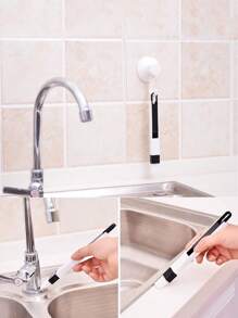 1pc/3pcs/6pcs Multi-Function Cleaning Tool Kit, Crevice Brush, Cleaning Tools For Window, Bathroom, Kitchen, Car Detailing, Perfect Gift For Mom And Dad