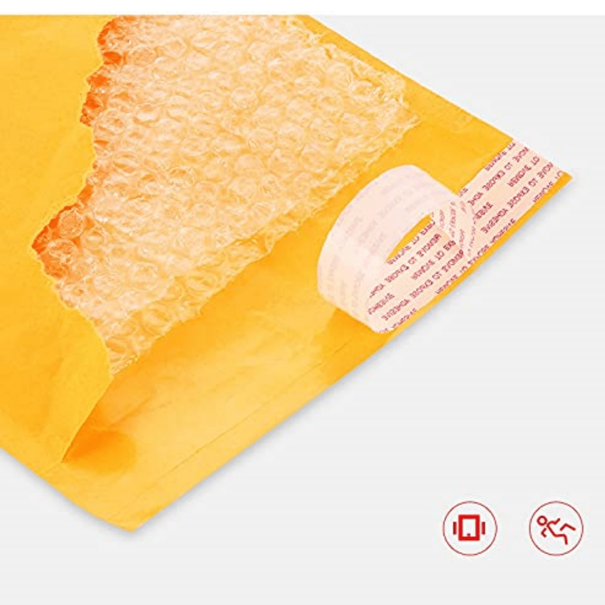 Bubble Wrap Yellow Kraft Paper 10 Pcs Bubble Mailers Self Seal Adhesive