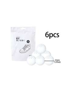 6入組日常使用鞋子除臭劑茶香清新劑球、鞋櫃和運動鞋 - 白色 - 查看 9