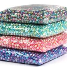 1 包红色和黄色渐变圆形直孔仿珍珠珠子，适用于珠宝制作女士 DIY 手链项链小型企业用品 - 6mm - 查看 4