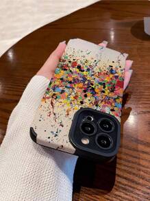 1入組塗鴉圖案霧面TPU軟殼手機殼，防摔，適用於iPhone和三星15/15plus/15pro/15promax - 彩色 - 查看 5