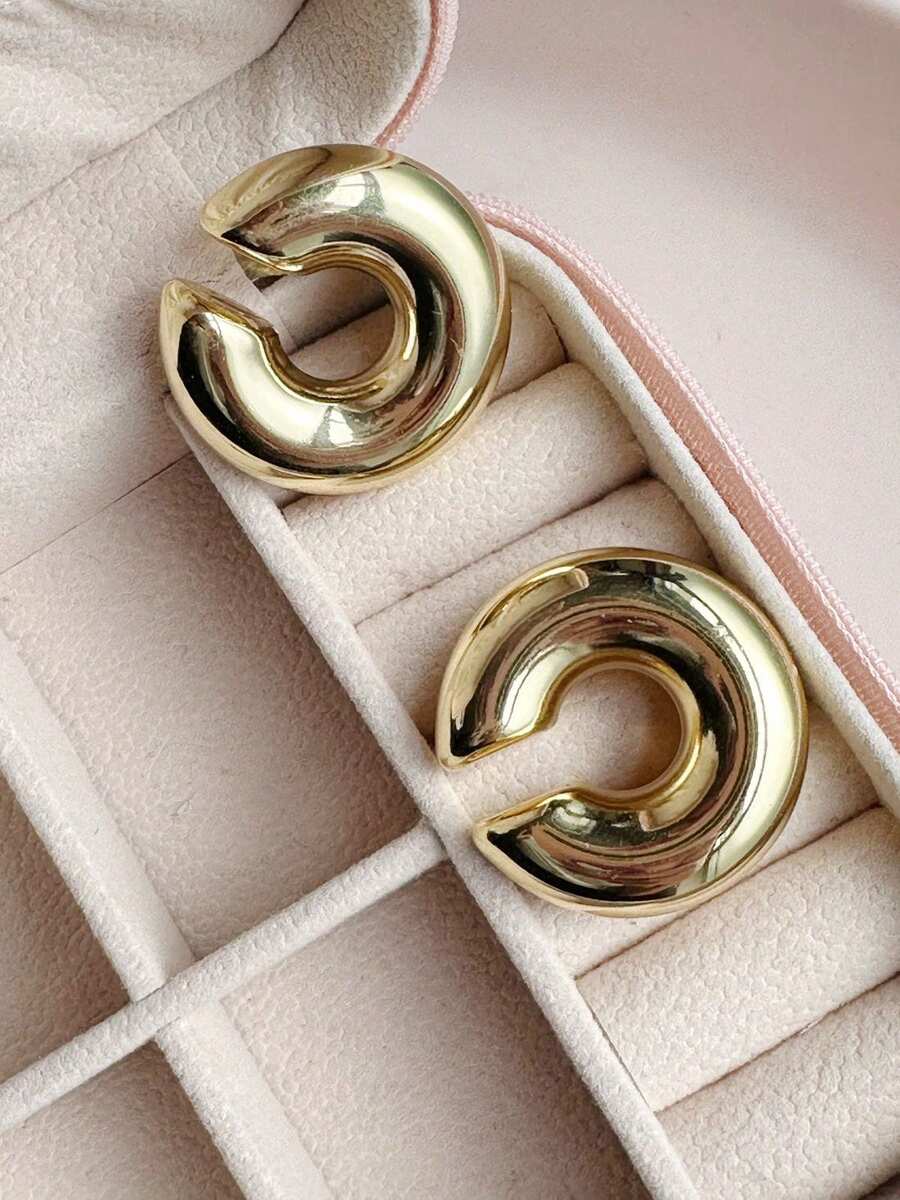 Ear cuff chunky liso - Dorado - Ver 1