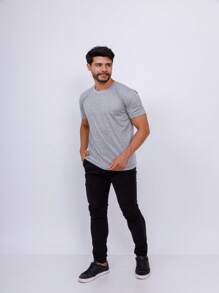 Men T-Shirts & Tanks - 灰色 - 查看 4