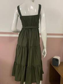 Women Dresses - 軍綠色 - 查看 2