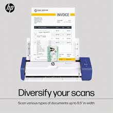 HP Compact Desktop Duplex USB Mobile Document Scanner & Photo Scanner, Portable Scanner With Auto-Feed Tray For Portable 2-Sided Digital Scanning, Model HPPS200, For Home & Office, PC And MAC, HP WorkScan Software Included - Xanh và trắng - Xem 5
