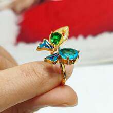 1pc Dainty Style Gold-Plated Butterfly Ring For Women Gift - Butterfly - View 5
