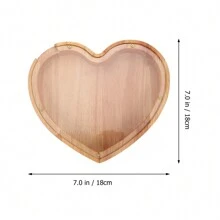 Love Piggy Bank Desktop Ornament Money Pot Clear Adults Wood Saving Heart Shaped Princess Gifts Decorative Coin Jar Home Birthday Graduation
