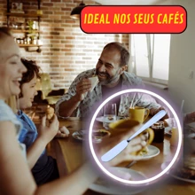 Kit 8 Espátulas Para Requeijão Geléia Manteiga Feito Em Inox Top Premium Brilhante - Prata - Visão 5