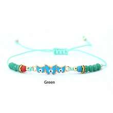 diffone 时尚手工编织绳手链饰物蝴蝶可调节手链适合女士女孩臂环首饰 - 蝴蝶手繩 - 查看 4