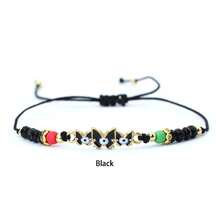 diffone 时尚手工编织绳手链饰物蝴蝶可调节手链适合女士女孩臂环首饰 - 蝴蝶手繩 - 查看 2