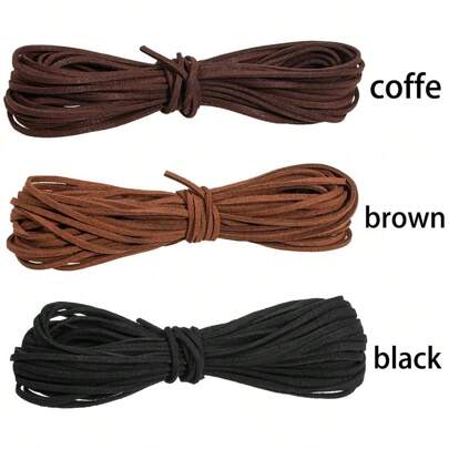 10 Yards 3mm Bulk Lot Man Made Suede Leather String Jewelry Making Thread Cords DIY For Bracelet Necklace