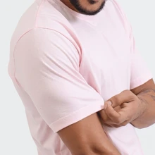 Men T-Shirts - Màu Hồng baby - Xem 4
