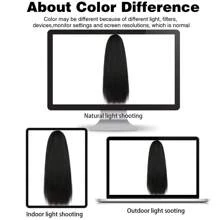 Yaki抽繩馬尾黑色芽馬尾合成纖維接髮 - 黑色 - 查看 8