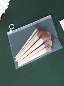 5 个透明拉链袋多用途储物袋袜子收纳袋便携式旅行化妆包拉链袋适用于旅行配件文具收纳袋适用于旅行收纳袋、化妆包、化妆包、度假收纳袋、大容量化妆品收纳袋化妆盒适用于口红、刷子、护肤品、手机、硬币、小物品适用于家庭、礼物、度假和节日万圣节圣诞节多功能用途 - 無色 - 查看 4