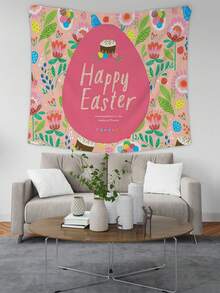 1入組復活節節日印花壁掛 - 玫紅色 - 查看 4