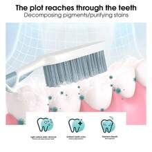 去黃、美白、清潔牙齒、增亮酵素、珍珠美白牙粉,讓您的牙齒清新亮麗 - 黃色 - 查看 3