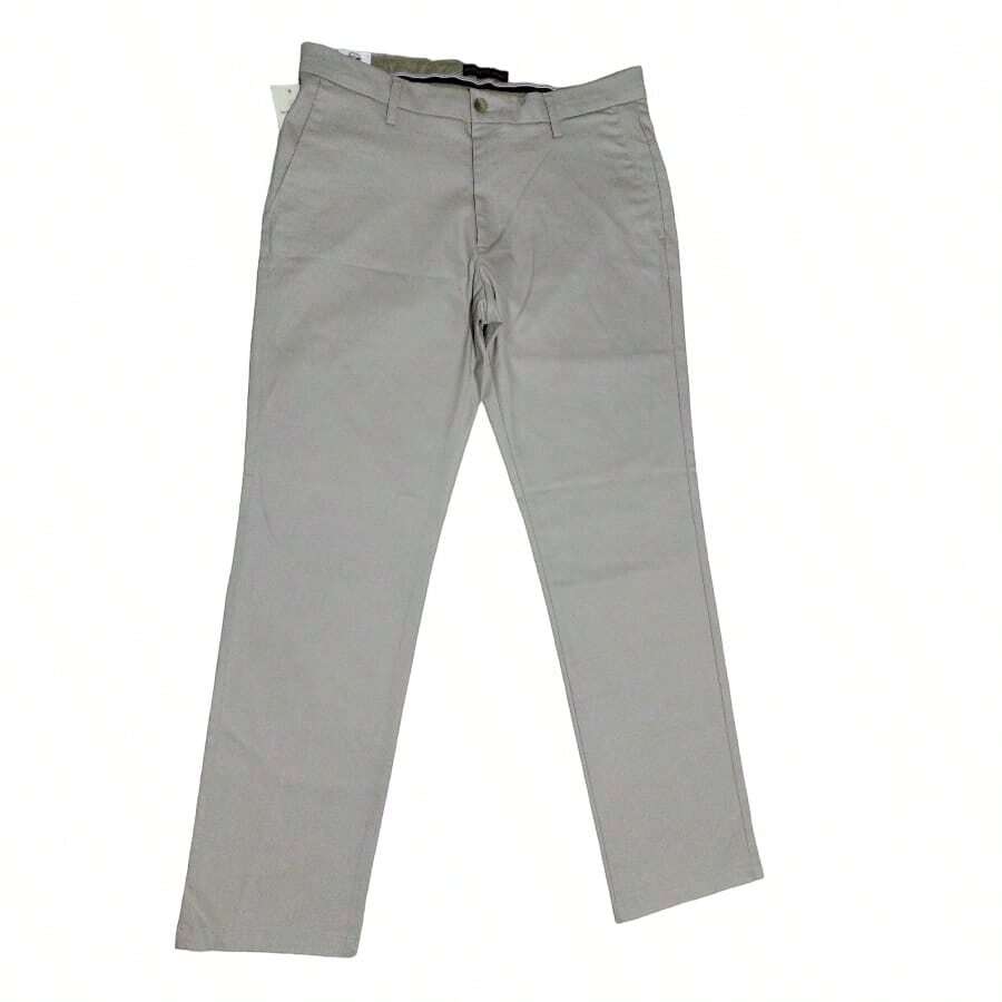 Pantalones de vestir rectos para hombre - Beis - Ver 1