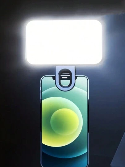 1 st bärbar miniklämma, selfie-fyllnadslampa för mobiltelefon och dator, lämplig för selfies och livestreaming, bärbar lampa selfie-lampa