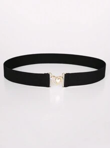 Plus Size Elastic Women Belts 1 PC Fashionable Y2K 1.2inch Thin Skinny Black Casual Waistband Belts With Golden Silvery Buckle For Jeans Dresses Coat Pants Valentine's Day Gift Accessories Summer, School Fall, Autumn, Halloween - Multicolor - View 14