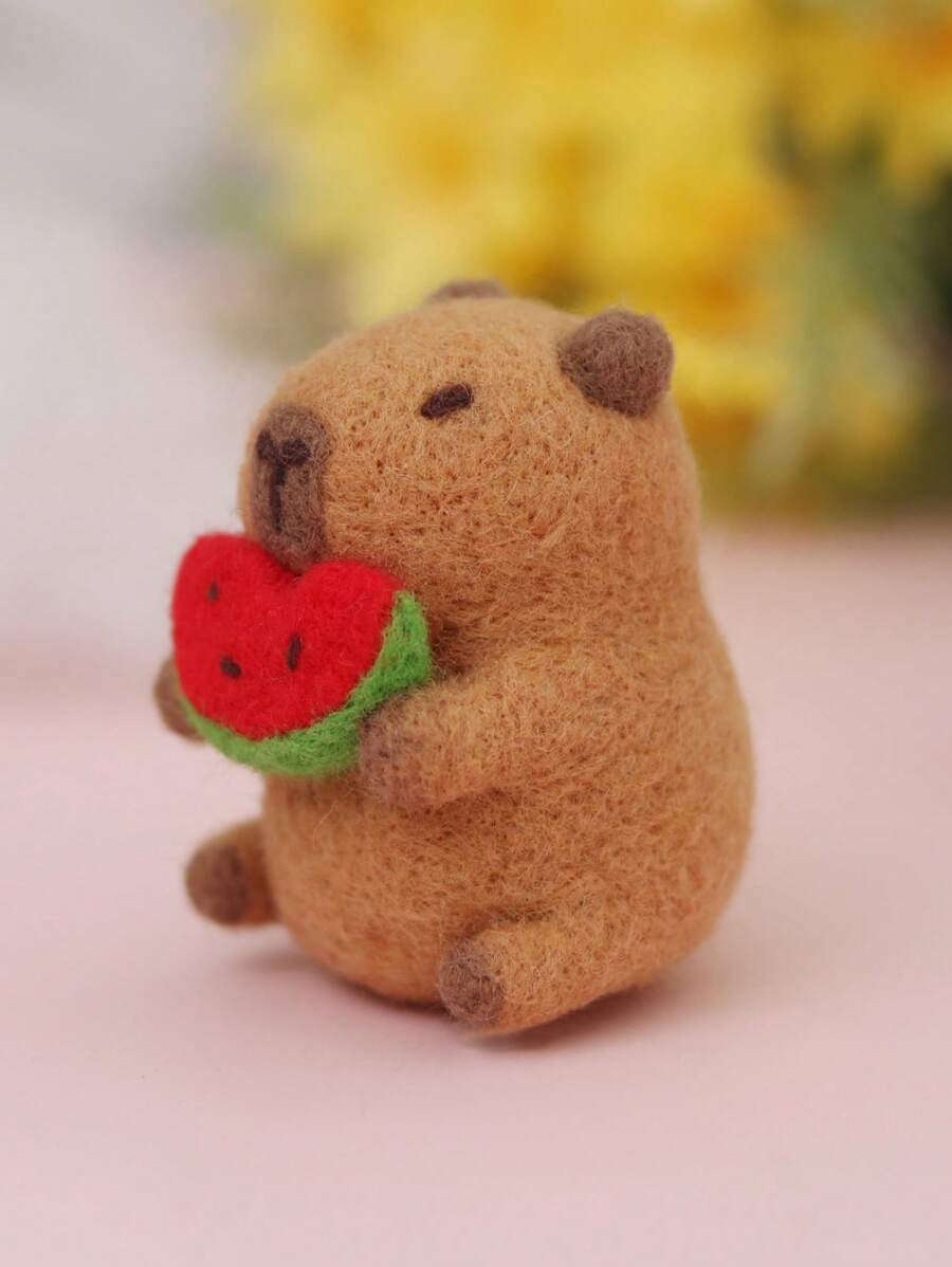 Paquete De Material De Bricolaje Hecho A Mano De Fieltro De Lana De Nutria - Multicolor - Ver 1