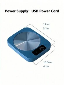 Temperature-controlled Cup, Heating Coaster, Ceramic Coasters, New 55 Degrees Cup With Warm Function - Blue - View 3